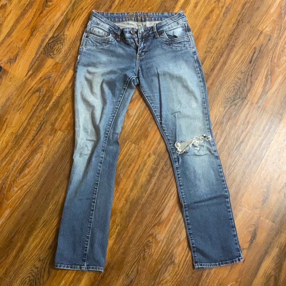 Morgan Y2K low rise ripped jeans